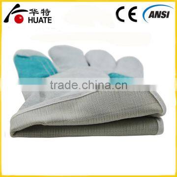 High Quality Cow Leather Palm Safety Gloves photo-5