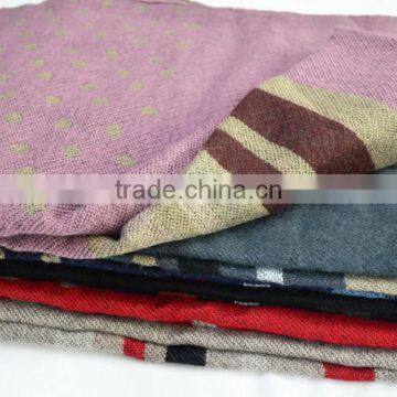 Fashion Hot Stylish Lady Stripe Dot Soft 100%viscose Winter Scarf photo-6