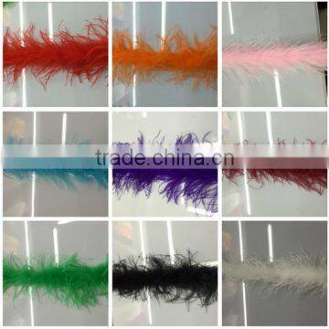 Wholesale Manufacturers Multicolor Decotation Ostrich and Turkey Boa photo-3