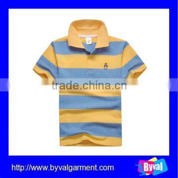 Low Price Clothes for Children Fashion Cheap Stripe Kids Polo Shirt Wholesale photo-4