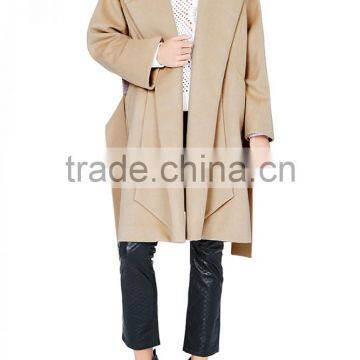 Woven Warmest Winter Women Wool Cashmere Coat photo-2