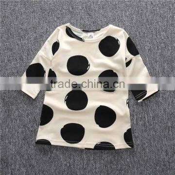 Dot Printing One Piece Girls Party Latest Casual Dress Designs photo-3