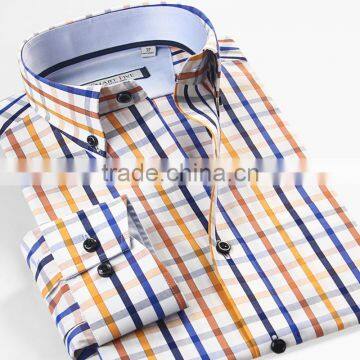 High Quality Mens Shirts Latest Cotton Plaid Shirts for Men photo-5