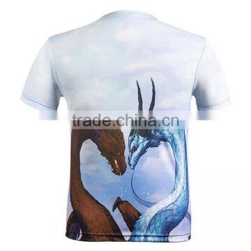 Round Neck 95% Polyester 5% Spandex t Shirts for Sublimation Printing photo-3