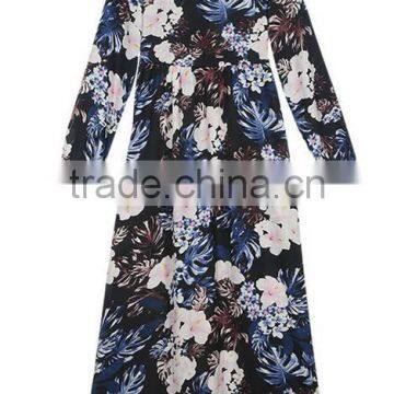 Runwaylover EY2197D Europe Style 2017 Ladies Fashion Printed Casual Dress photo-2