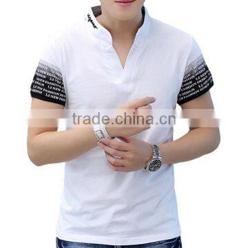 2016 new design slim fit soft polyester /cotton blend fashion men polo shirt wholesale