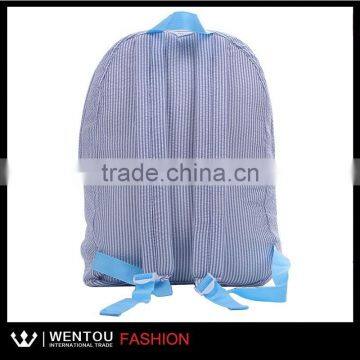 Wholesale Striped Fashion Toddler Seersucker School Bag photo-2