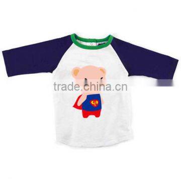 wholesale boutique baby clothes little boys printed pig design funny T-shirt