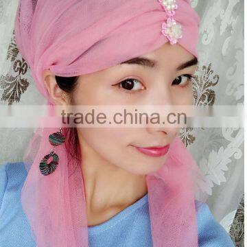 Comfortable With Extra Long Adjustable Ties Islamic Gift Fashion Muslim Headscarf photo-6