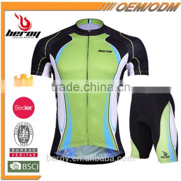 BEROY Hot Selling Reflective Mountain Bike Cycling Jersey and Padded Cycling Pants