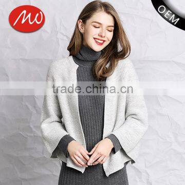 Alibaba hot selling woman custom thin knitted sweater cardigan with wholesale price