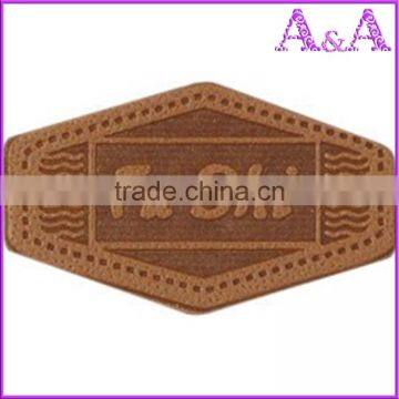 Custom Personalized Metal Logo Genuine Leather Label/leather Patch and Tags for Garment photo-2