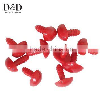 D D 10pcs Red Plastic Eyes and Noses Toy Doll DIY Accessories for Making Children Toys