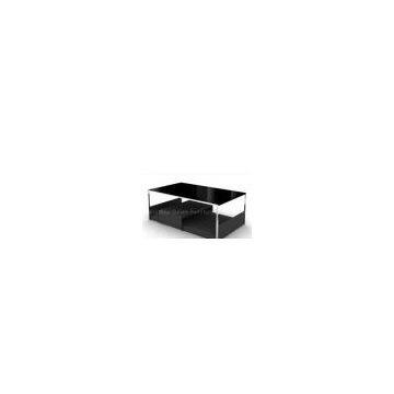 Black Gloss Contemporary Squre Coffee Tables and End Table