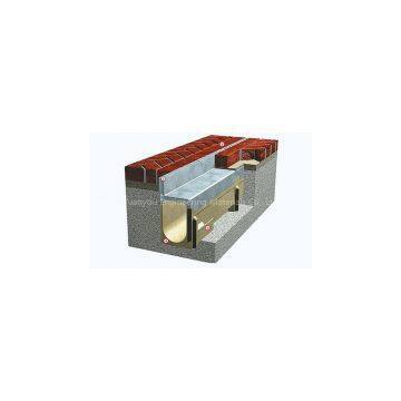 Polymer Concrete  Drain with gap grating