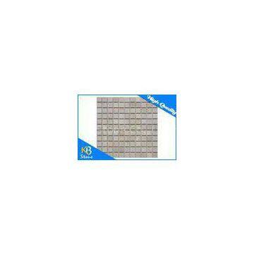 Dinning Room Wooden Grey Marble M032 Mosaic Floor Tile Sheets / Mosaic Backsplash Tiles