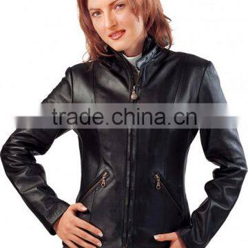 Short Body Ladies Leather Jacket photo-6
