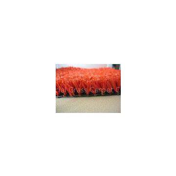 SL1002J-H, 100% PP Red Indoor Artificial Grass10mm, 2200Dtex Gauge 5/32 For Landscaping