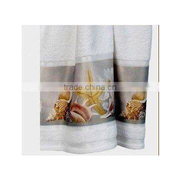 Heat transfer printed bath towel