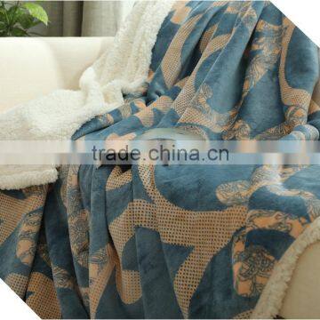 Factory direct sale cheaper thick flannel fleece blanket