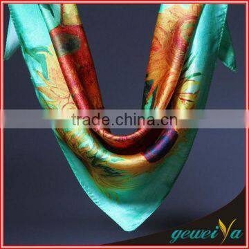 Fashion Digital Sunflower Printed Rainbow Scarf