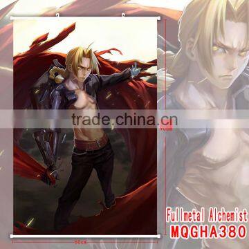 Wholesale Handsome Boy Japanese Cartoon Fullmetal Alchemist Cool Style Anime Wallscrolls 60*90C