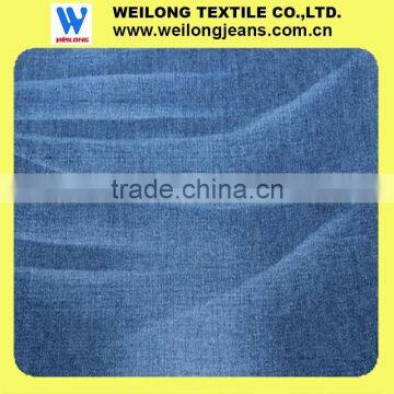 8oz thin 90%cotton 10%polyster dark blue polyester fabric textiles fabric cotton denim jeans fabric A360