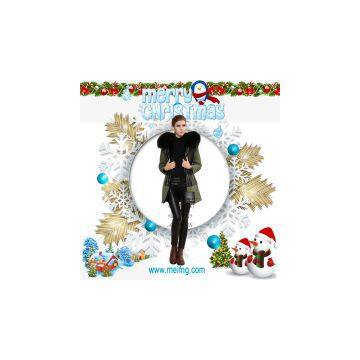 Fashion Food Quality High End Comfortable Faux Fur Chirstma Coat