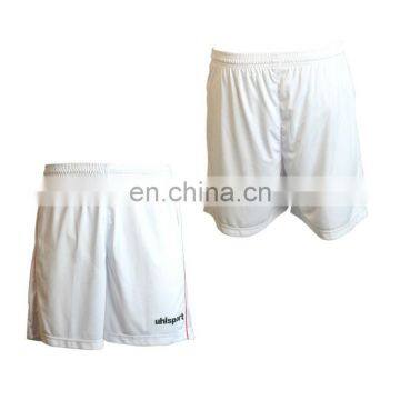 Plain white cheap custom football shorts 2014