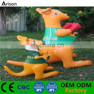 PVC inflatable kangaroo figure inflatable 3D kangaroo inflatable animal kangaroo toy