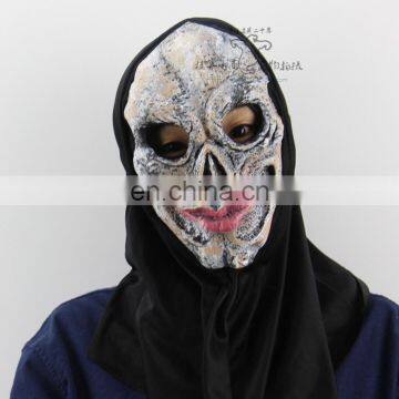 Red lip ghost skull face skull mask