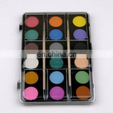 Kids Non-toxic 18 Colors Solid Watercolor Cake Set