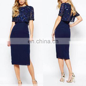 OEM supplier China clothing bling bling spanish style evening dress