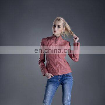 Latest Fashion Wholesale Cheap Women Fashion pu Leather Jacket photo-2