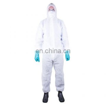 Xiantao Factory SMS coverall non woven disposable waterproof with hood