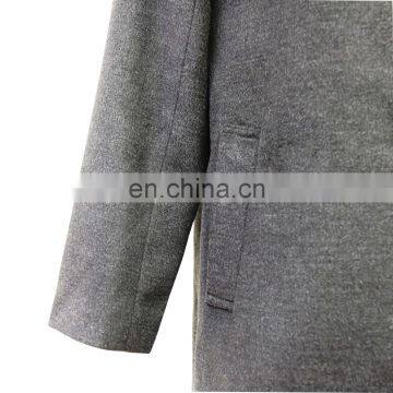 Women Winter Warm Turn-down Collar Long Woolen Trench Coat photo-5