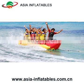 hot sale banana boat shark shape inflable Inflatable water flying towable banana boat for water activity