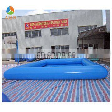 Blue square human balloon inflatable swimming pool
