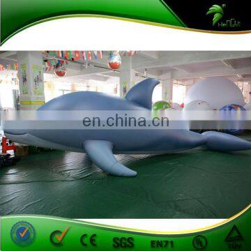 Inflatable Light Blue Dolphin , Add Sexy Hole Inflatable Sex Animal Toy