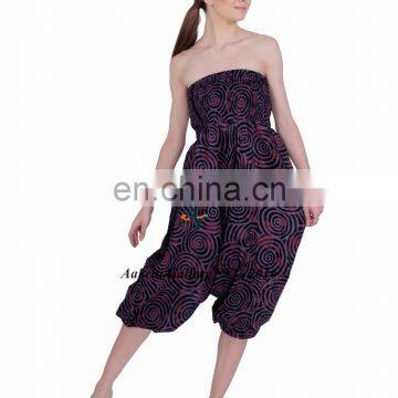 Jumpsuit Harem Pants Beach Pants Spiral jumpsuit Yoga Boho Gypsy Indian women