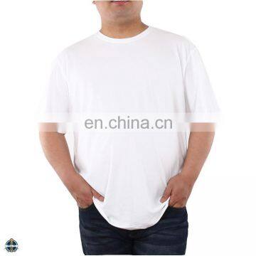 T-MT523 Plus Size Guangzhou Clothing Factory Plain White Cotton Fat Men T Shirt