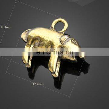 Wholesale Cute Animal Pig Shape Pendant Alloy Pendant Jewelry Accessories photo-3