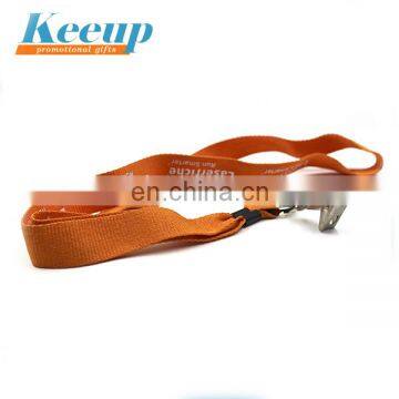 Hot Sale Promotional Leather Lanyard with Metal Buckle