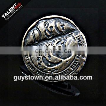 custom personality brand logo denim metal buttons for jeans