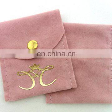 Simple but Luxury Feature and Accept Custom Order Jewelry Gift Pouch With Button Lock photo-6
