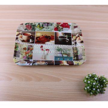 TX317-6 PLASTIC RECTANGULAR PLATE IML TRAY CHEAP