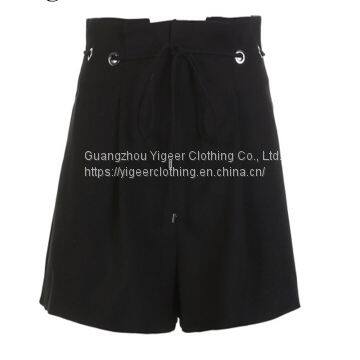 Lady's Short Pants With Tie String