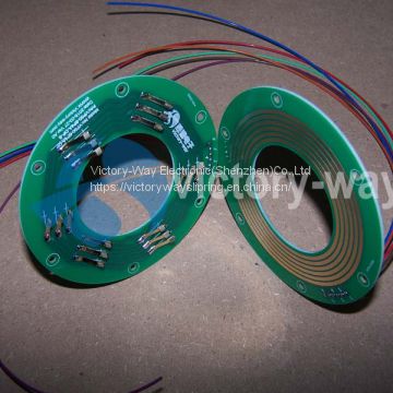 Electric Slip Ring/2 Parts/Through Hole/Pancake Type