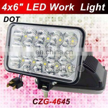 DOT 6x4inch CZG-4645 Fantastic Quality Most Bright High/Low Beam 45w LED Head Lamp From Carzigo Factory photo-2