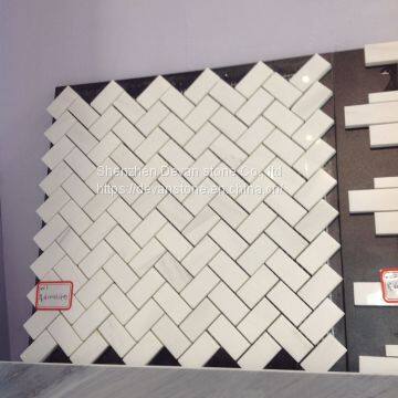 dolomite herringbone mosaic tile
